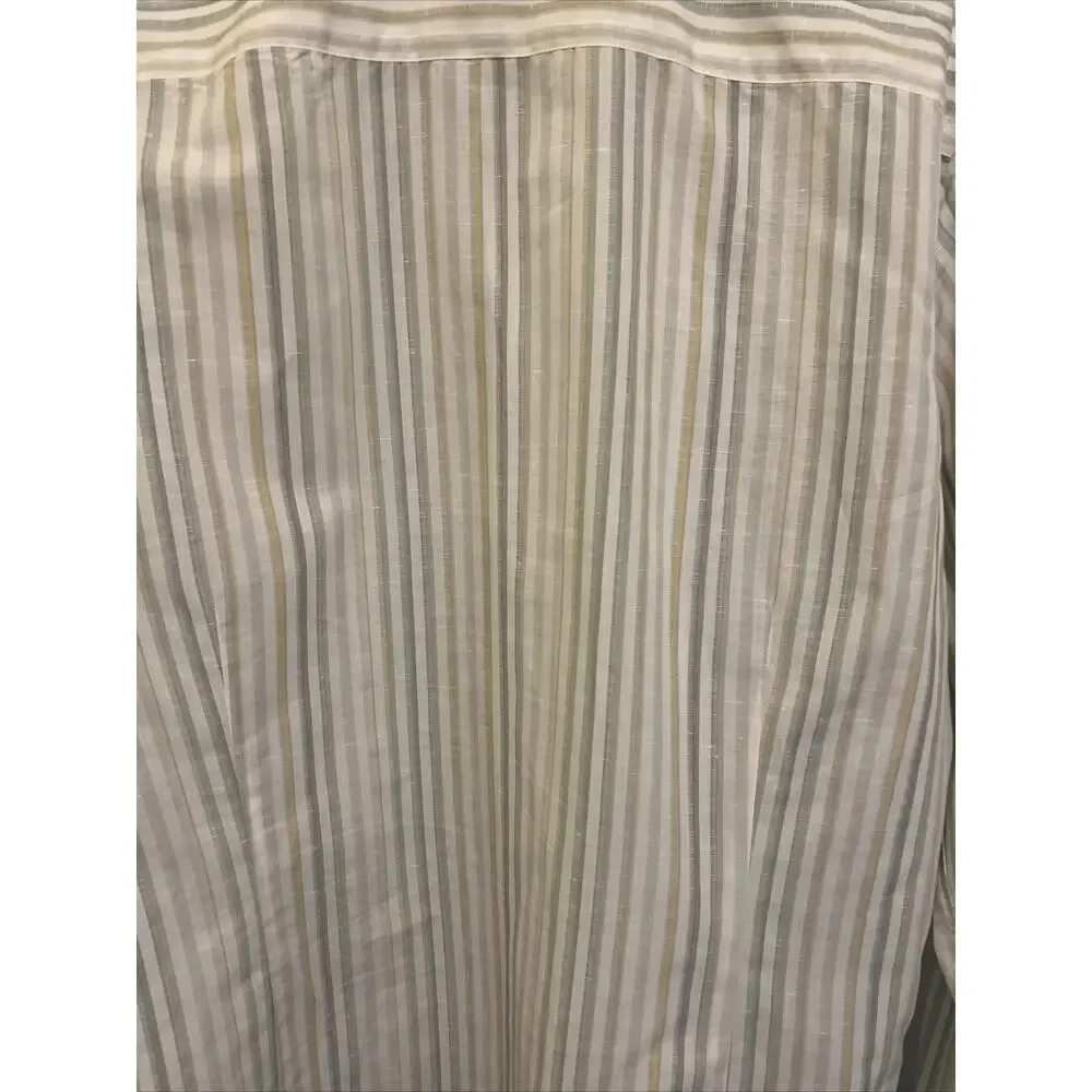 Banana Republic Shirt Mens Lg Striped Long Sleeve Button Up Slim Fit 16-16 1/2